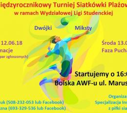 Międzyrocznikowy Turniej Siatkówki...