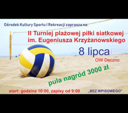 II Turniej plażowej piłki siatkowej...