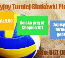 Wakacyjny Turniej Siatkówki Plażowej