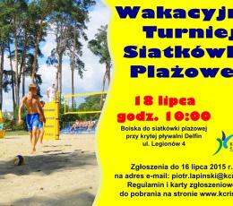 Wakacyjny Turniej Siatkówki Plażowej