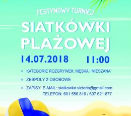 Festynowy Turniej Siatkówki Plażowej