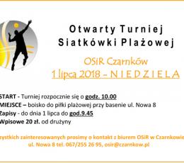 Otwarty Turniej Siatkówki Plażowej