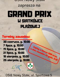 GRAND PRIX W SIATKÓWCE PLAŻOWEJ