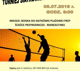 Turniej Piłki Siatkowej Plażowej OPEN