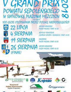 V GRAND PRIX POWIATU SĘPOLEŃSKIEGO W SIATKÓWKĘ PLAŻOWĄ MĘŻCZYZN