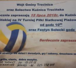 IV Turniej Piłki Siatkowej Plażowej