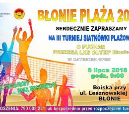 Błonie Plaża 2018 - III turniej