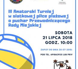III Turniej Siatkowej Piłki Plażowej