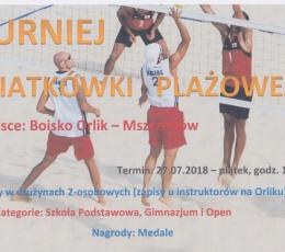 Turniej Siatkówki Plażowej - OPEN