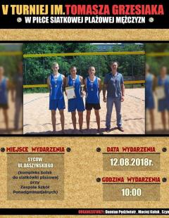 V Turniej im. Tomasza Grzesiaka w Piłce Siatkowej Plażowej