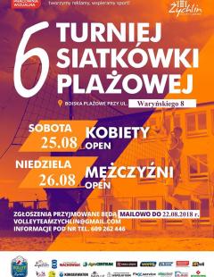 6 Turniej Siatkówki Plażowej Kobiet