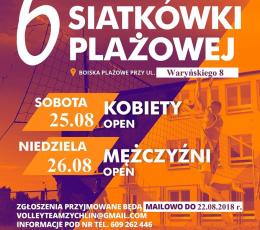 6 Turniej Siatkówki Plażowej Kobiet