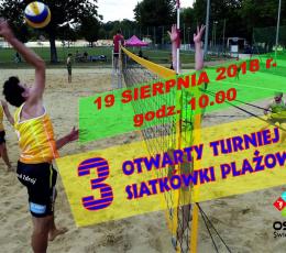 3. Otwarty turniej siatkówki plażowej
