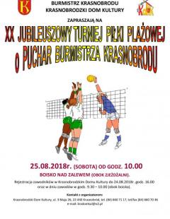 XX Jubileuszowy Turniej Piłki Plażowej o Puchar Burmistrza Krasnobrodu