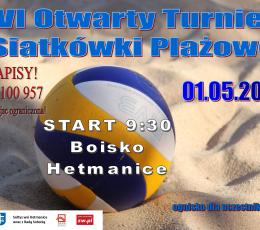 VI OTWARTY TURNIEJ SIATKÓWKI PLAŻOWEJ