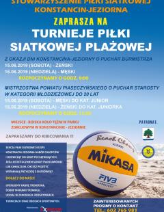 Turniej Piłki Siatkowej Plażowej z okazji Dni Konstancina-Jeziorny