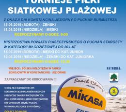 Turniej Piłki Siatkowej Plażowej z...