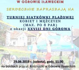 Turniej siatkówki plażowej z okazji...