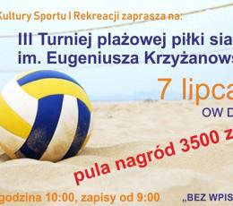 III Turniej piłki plażowej im....