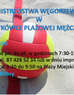 Mistrzostwa Węgorzewa w Siatkówce Plażowej Mężczyzn