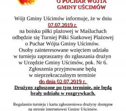 Turniej piłki plażowej siatkowej o...