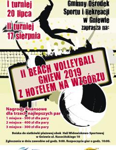 II BEACH VOLLEYBALL GNIEW 2019 Z HOTELEM NA WZGÓRZU