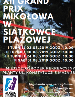 XII Edycja Grand Prix Mikołowa w Siatkówce Plażowej - I Turniej