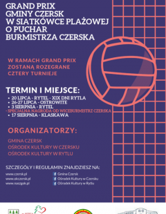 Grand Prix Gminy Czersk w Siatkówce Plażowej o Puchar Burmistrza Czerska - III Turniej
