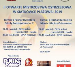 Turniej Siatkówki Plażowej Kobiet o...
