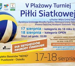 V Plażowy Turniej Piłki Siatkowej -...