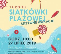 Wakacyjny Turniej Siatkówki Plażowej