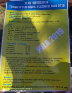 Turniej Siatkówki Plażowej FALA 2019 - IV termin