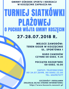 Turniej Siatkówki Plażowej Mikstów o Puchar Wójta Gminy Koszęcin