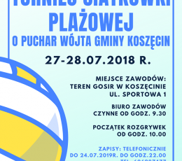Turniej Siatkówki Plażowej Mikstów o...