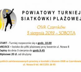 Powiatowy Turniej Siatkówki Plażowej