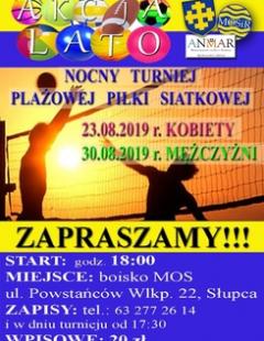 Nocny Turniej Plażowej Piłki Siatkowej