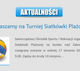 Turniej Siatkówki Plażowej