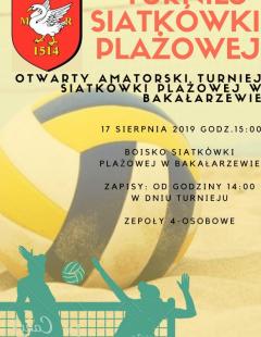 Otwarty Amatorski Turniej Siatkówki Plażowej w Bakałarzewie