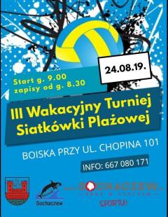 III Wakacyjny Turniej Siatkówki Plażowej