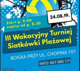 III Wakacyjny Turniej Siatkówki...