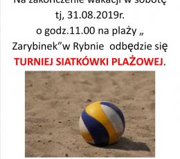 Turniej siatkówki plażowej...