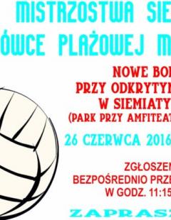 Mistrzostwa Siemiatycz w Siatkówce Plażowej Mężczyzn