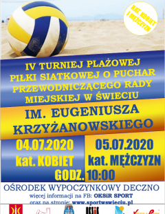 IV Turniej Siatkówki Plażowej Kobiet im. Eugeniusza Krzyżanowskiego
