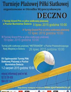 XV Ogólnopolski Turniej Siatkówki Plażowej o Puchar Burmistrza Świecia