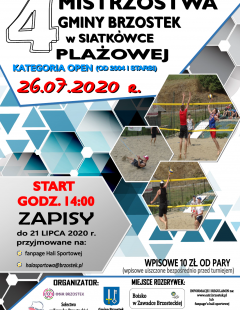 IV Mistrzostwa Gminy Brzostek w Siatkówce Plażowej
