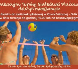 Wakacyjny Turniej Siatkówki Plażowej...