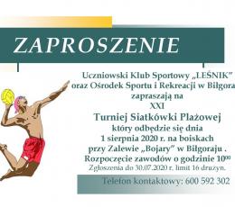 XXI Turniej Siatkówki Plażowej
