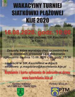 Wakacyjny Turniej Siatkówki Plażowej