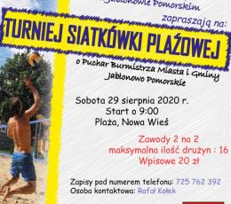 Turniej Siatkówki Plażowej o Puchar...