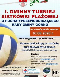 I Gminny Turniej Siatkówki Plażowej o Puchar Przewodniczącego Rady Gminy